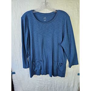 J Jill Tunic with Pockets 100% Pima Cotton - Size Large RN97641